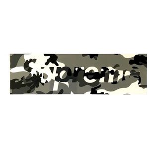 Supreme Grey Camo Sticker